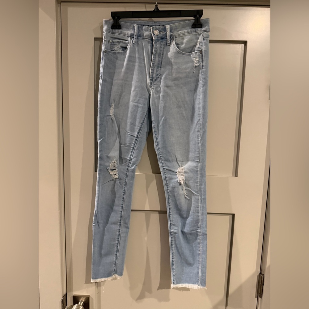 Articles Of Society Light Blue Distressed Skinny Jeans! Size 25!